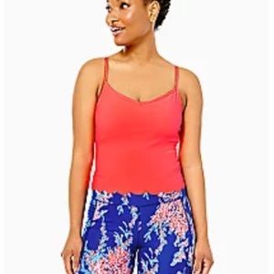 Lilly Pulitzer UPF 50 Luxletic Cassis Scallop Bra Tank
